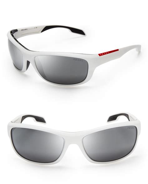 prada sunglasses white|Prada white sunglasses men.